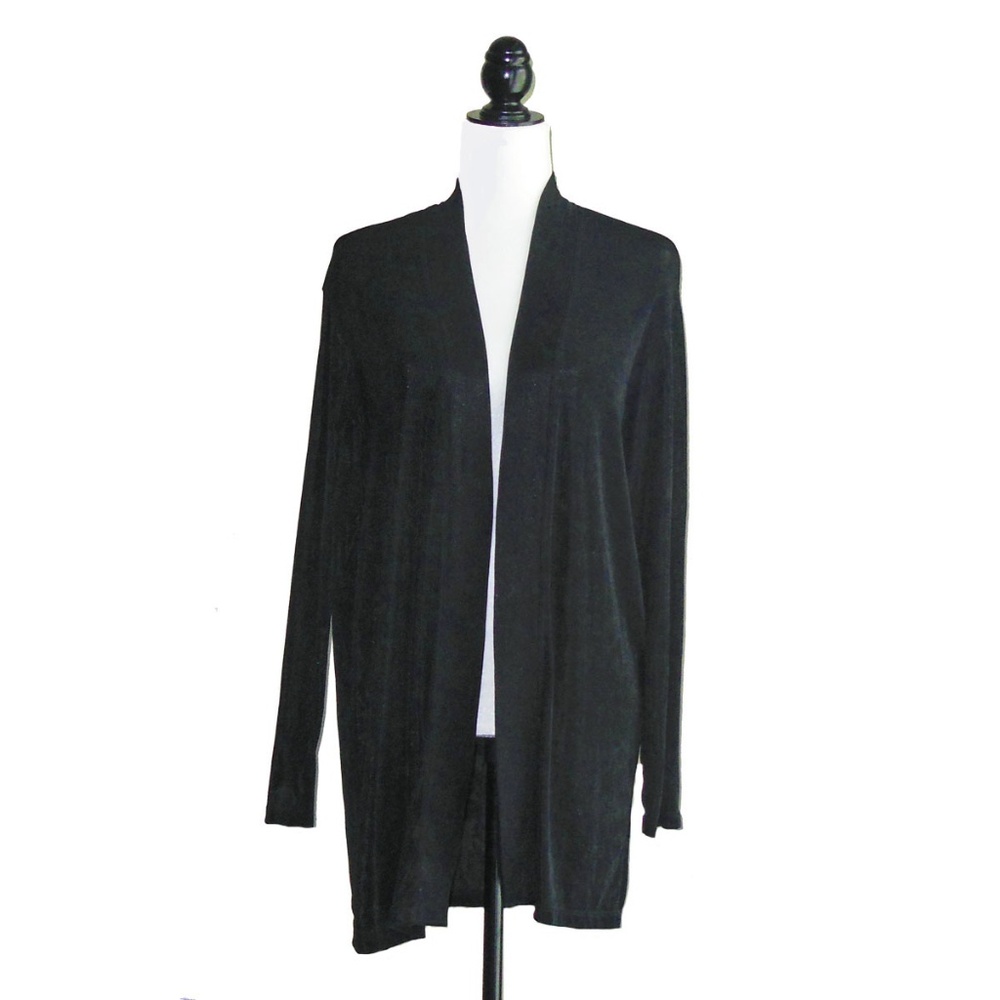 Citiknit Women's Long Sleeve Cardigan; BLK; Size M